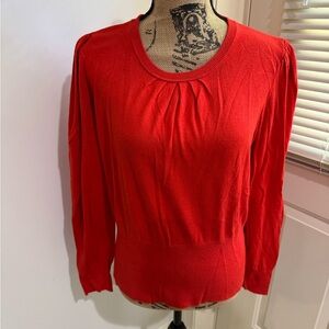 Vince Camuto Vibrant orangish Red light sweater size L